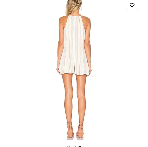 Privacy Please Lucca Romper in Multi Stripe - Picture 8 of 9